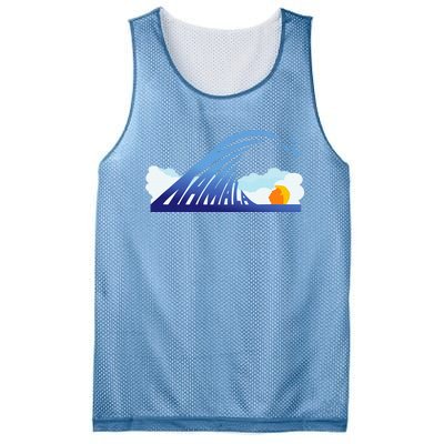 Kamala Wave Blue Wave Over Trump Mesh Reversible Basketball Jersey Tank