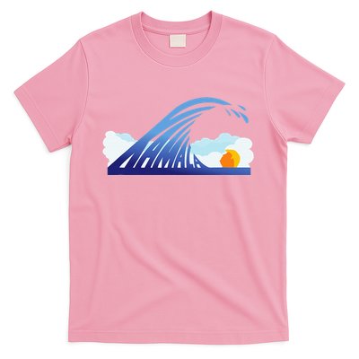 Kamala Wave Blue Wave Over Trump T-Shirt