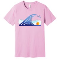 Kamala Wave Blue Wave Over Trump Premium T-Shirt