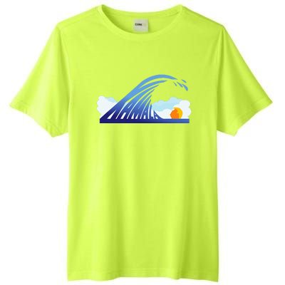 Kamala Wave Blue Wave Over Trump Tall Fusion ChromaSoft Performance T-Shirt