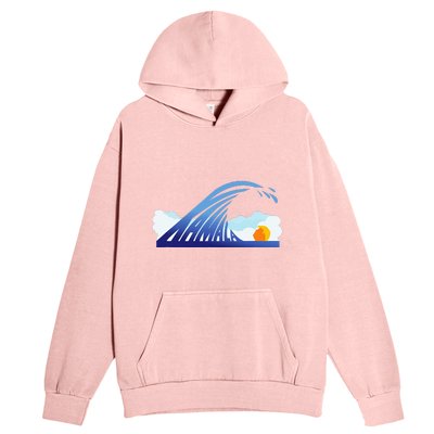 Kamala Wave Blue Wave Over Trump Urban Pullover Hoodie