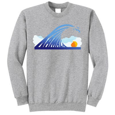 Kamala Wave Blue Wave Over Trump Sweatshirt