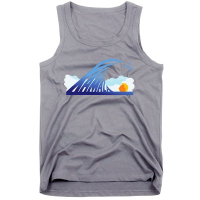 Kamala Wave Blue Wave Over Trump Tank Top