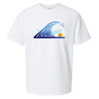 Kamala Wave Blue Wave Over Trump Sueded Cloud Jersey T-Shirt