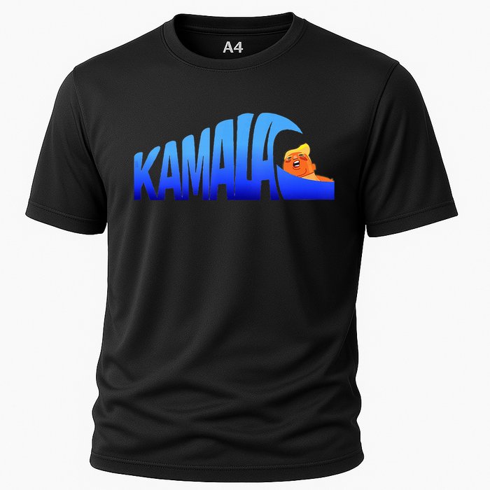 Kamala Wave Blue Wave Over Trump Cooling Performance Crew T-Shirt