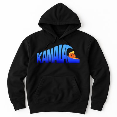 Kamala Wave Blue Wave Over Trump Hoodie