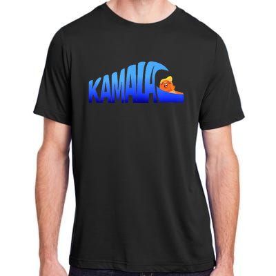 Kamala Wave Blue Wave Over Trump Adult ChromaSoft Performance T-Shirt