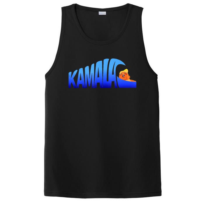 Kamala Wave Blue Wave Over Trump PosiCharge Competitor Tank