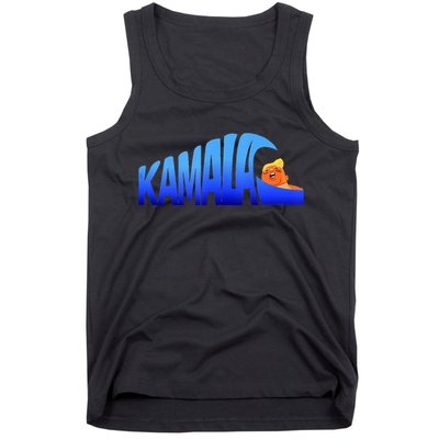 Kamala Wave Blue Wave Over Trump Tank Top