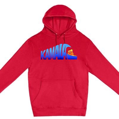 Kamala Wave Blue Wave Over Trump Premium Pullover Hoodie