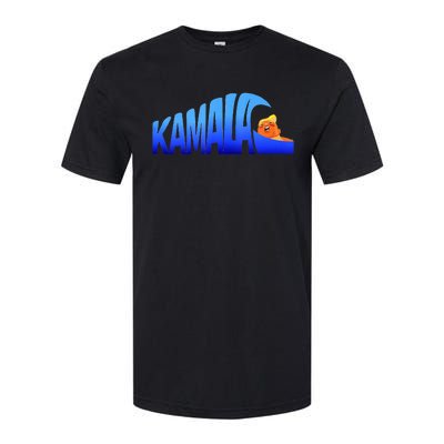 Kamala Wave Blue Wave Over Trump Softstyle CVC T-Shirt