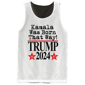 Kamala Was Born That Way Trump 2024 Mesh Reversible Basketball Jersey Tank