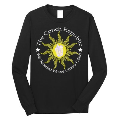 Key West Conch Republic Flag We Seceded Where Others Failed Long Sleeve Shirt