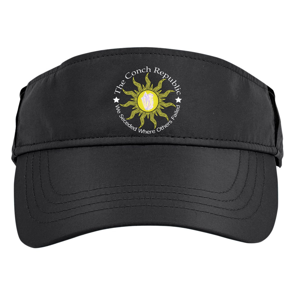 Key West Conch Republic Flag We Seceded Where Others Failed Adult Drive Performance Visor