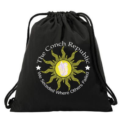 Key West Conch Republic Flag We Seceded Where Others Failed Drawstring Bag