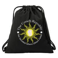 Key West Conch Republic Flag We Seceded Where Others Failed Drawstring Bag