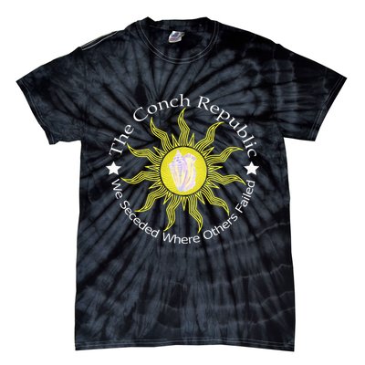 Key West Conch Republic Flag We Seceded Where Others Failed Tie-Dye T-Shirt