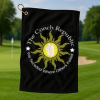 Key West Conch Republic Flag We Seceded Where Others Failed Golf Towel