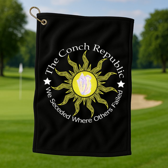 Key West Conch Republic Flag We Seceded Where Others Failed Golf Towel