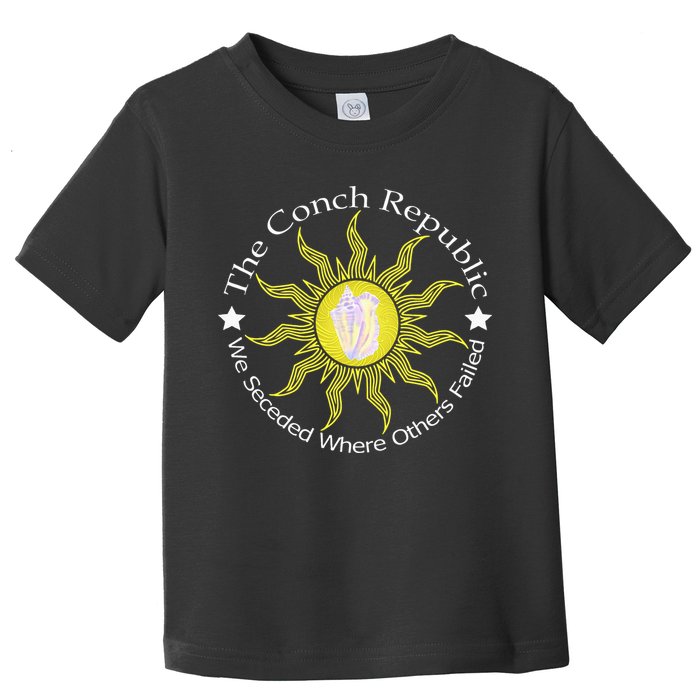 Key West Conch Republic Flag We Seceded Where Others Failed Toddler T-Shirt