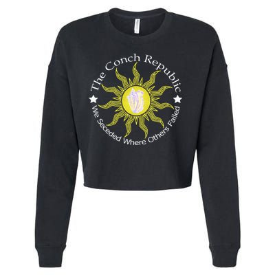 Key West Conch Republic Flag We Seceded Where Others Failed Cropped Pullover Crew