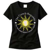 Key West Conch Republic Flag We Seceded Where Others Failed Womens T-Shirt
