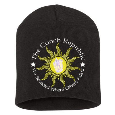 Key West Conch Republic Flag We Seceded Where Others Failed Short Acrylic Beanie