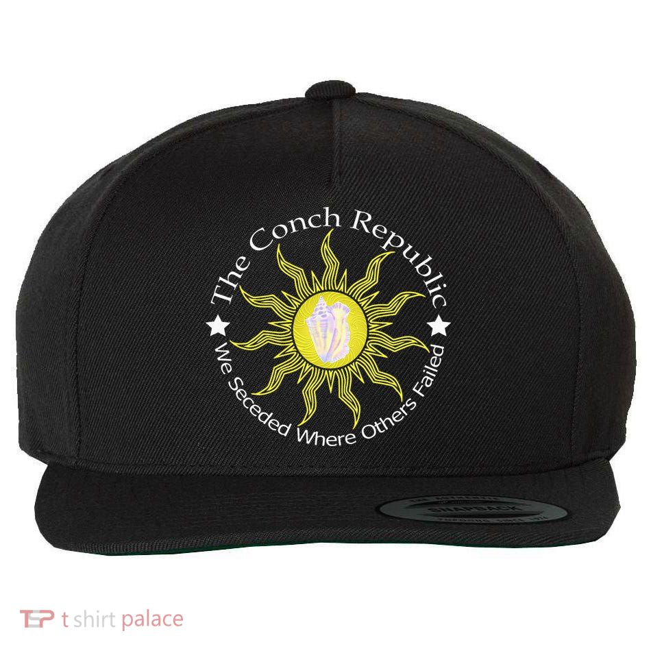Key West Conch Republic Flag We Seceded Where Others Failed Wool Snapback Cap