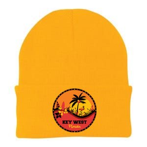 Key West Circular Logo Knit Cap Winter Beanie