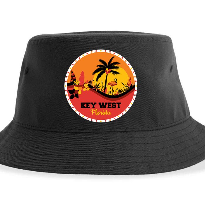 Key West Circular Logo Sustainable Bucket Hat