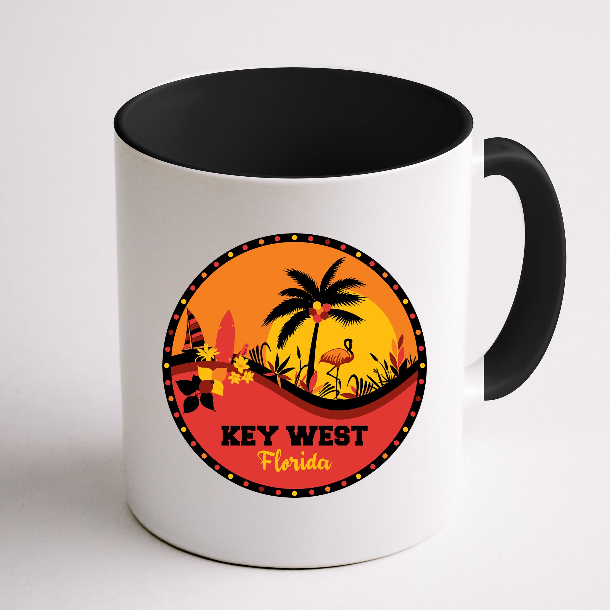 Key West Circular Logo Mug