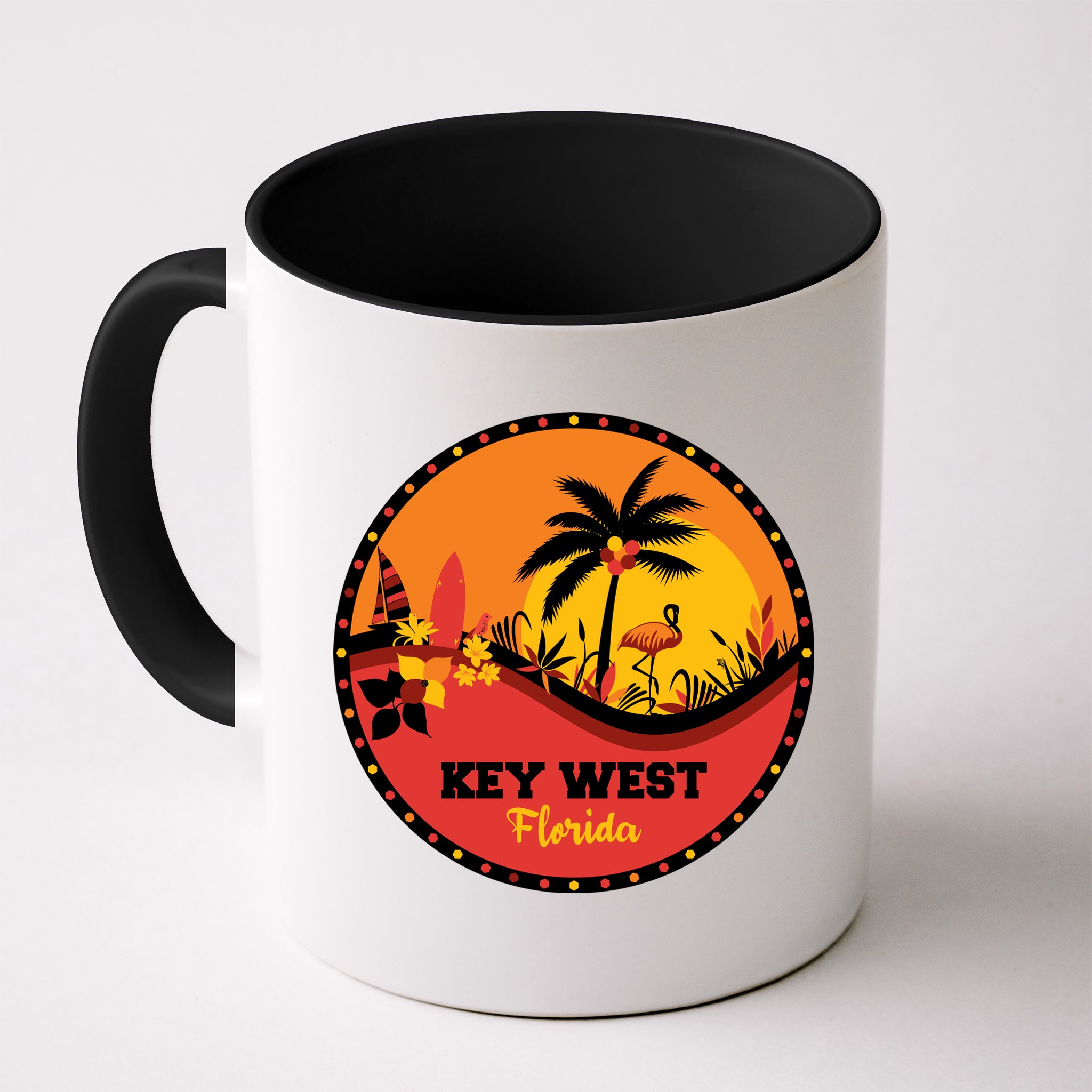 Key West Circular Logo Mug