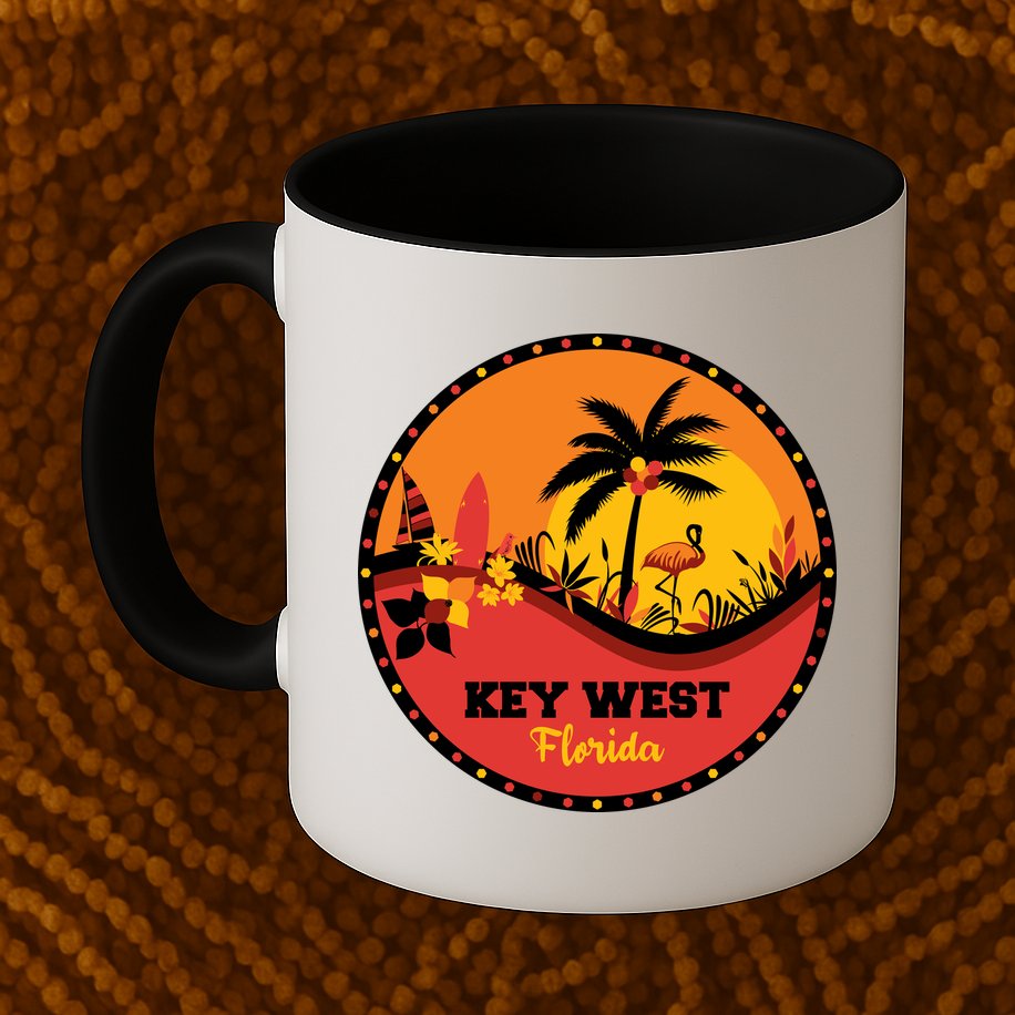 Key West Circular Logo Mug