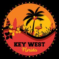 Key West Circular Logo Mug