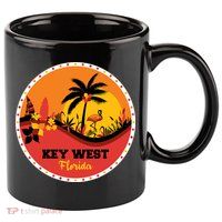 Key West Circular Logo 11oz C Handle Ceramic Mug