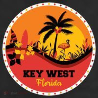 Key West Circular Logo 11oz C Handle Ceramic Mug