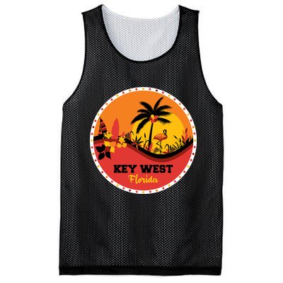 Key West Circular Logo Mesh Reversible Basketball Jersey Tank