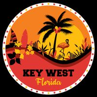 Key West Circular Logo Cooling Performance Long Sleeve Crew