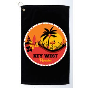 Key West Circular Logo Platinum Collection Golf Towel