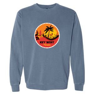 Key West Circular Logo Garment-Dyed Sweatshirt