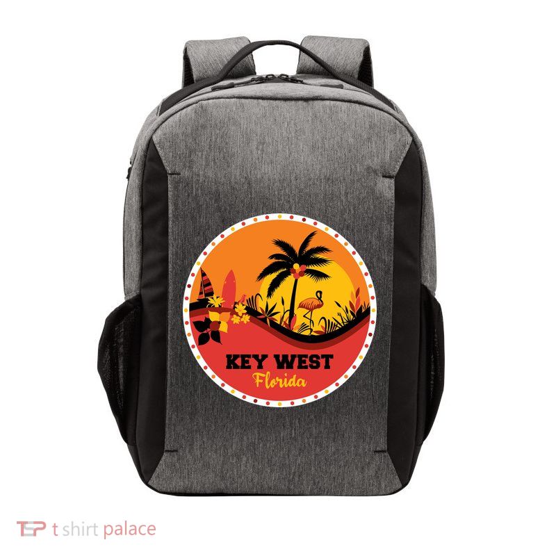 Key West Circular Logo Vector Backpack