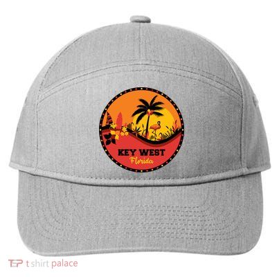 Key West Circular Logo 7-Panel Snapback Hat