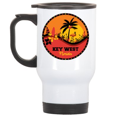 Key West Circular Logo Stainless Steel Travel Mug