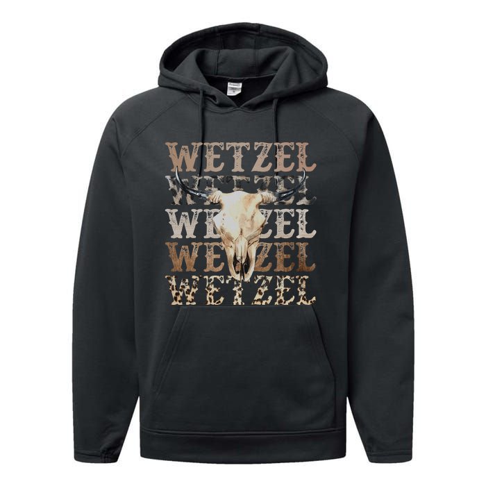 Koe Western Country Music Wetzel Bull Skull Performance Fleece Hoodie