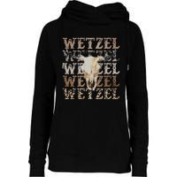 Koe Western Country Music Wetzel Bull Skull Womens Funnel Neck Pullover Hood