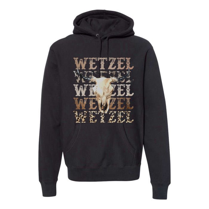 Koe Western Country Music Wetzel Bull Skull Premium Hoodie