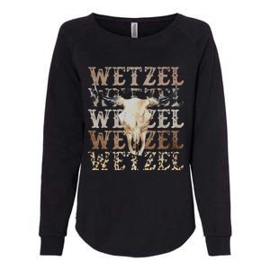 Koe Western Country Music Wetzel Bull Skull Womens California Wash Sweatshirt