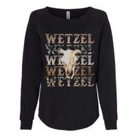 Koe Western Country Music Wetzel Bull Skull Womens California Wash Sweatshirt