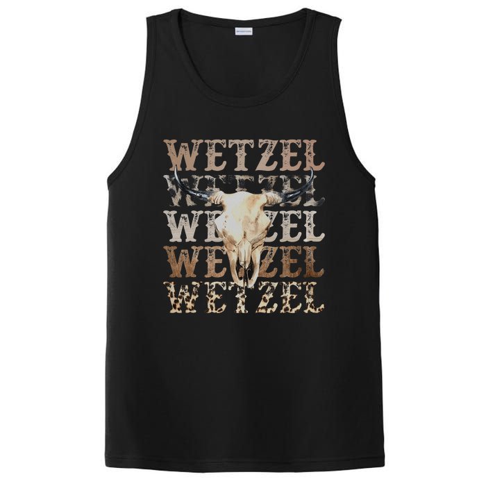 Koe Western Country Music Wetzel Bull Skull PosiCharge Competitor Tank