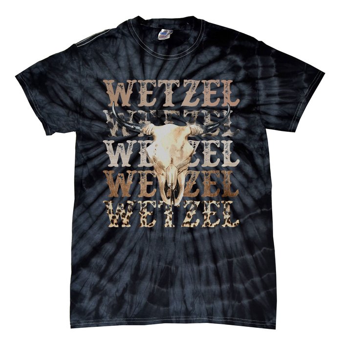 Koe Western Country Music Wetzel Bull Skull Tie-Dye T-Shirt